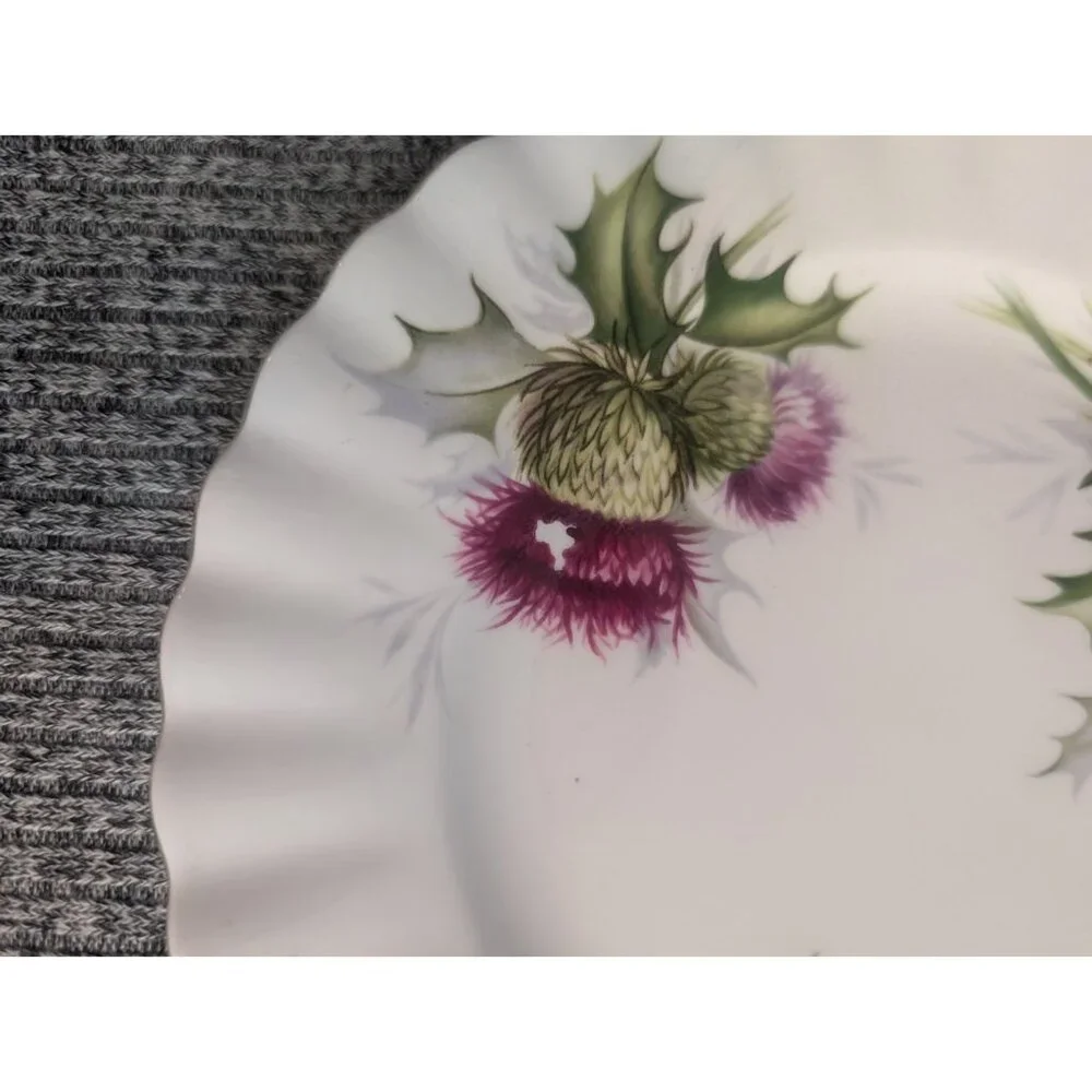 Royal Albert, "Highland Thistle" 6 1/4" Bread/Side Plates, Set of 5 - Picture 5 of 5